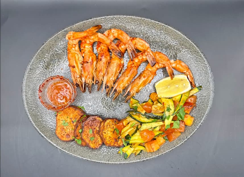 CHARGRILLED KING PRAWNS