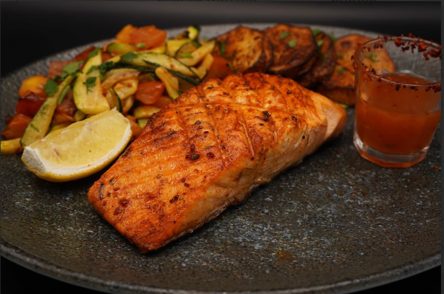 CHARGRILLED SALMON